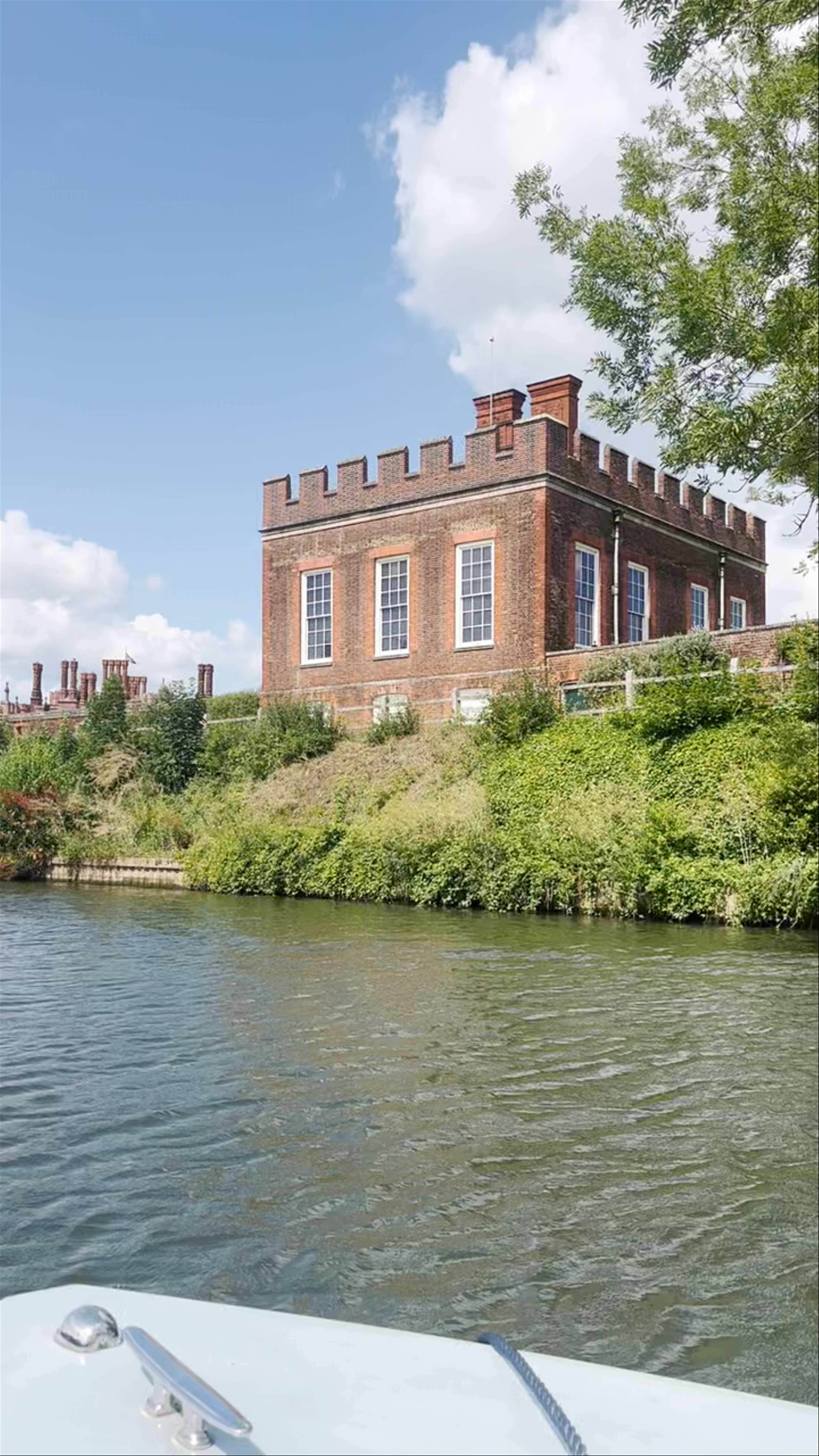 Serene Summer River Cruise at Hampton Court Palace