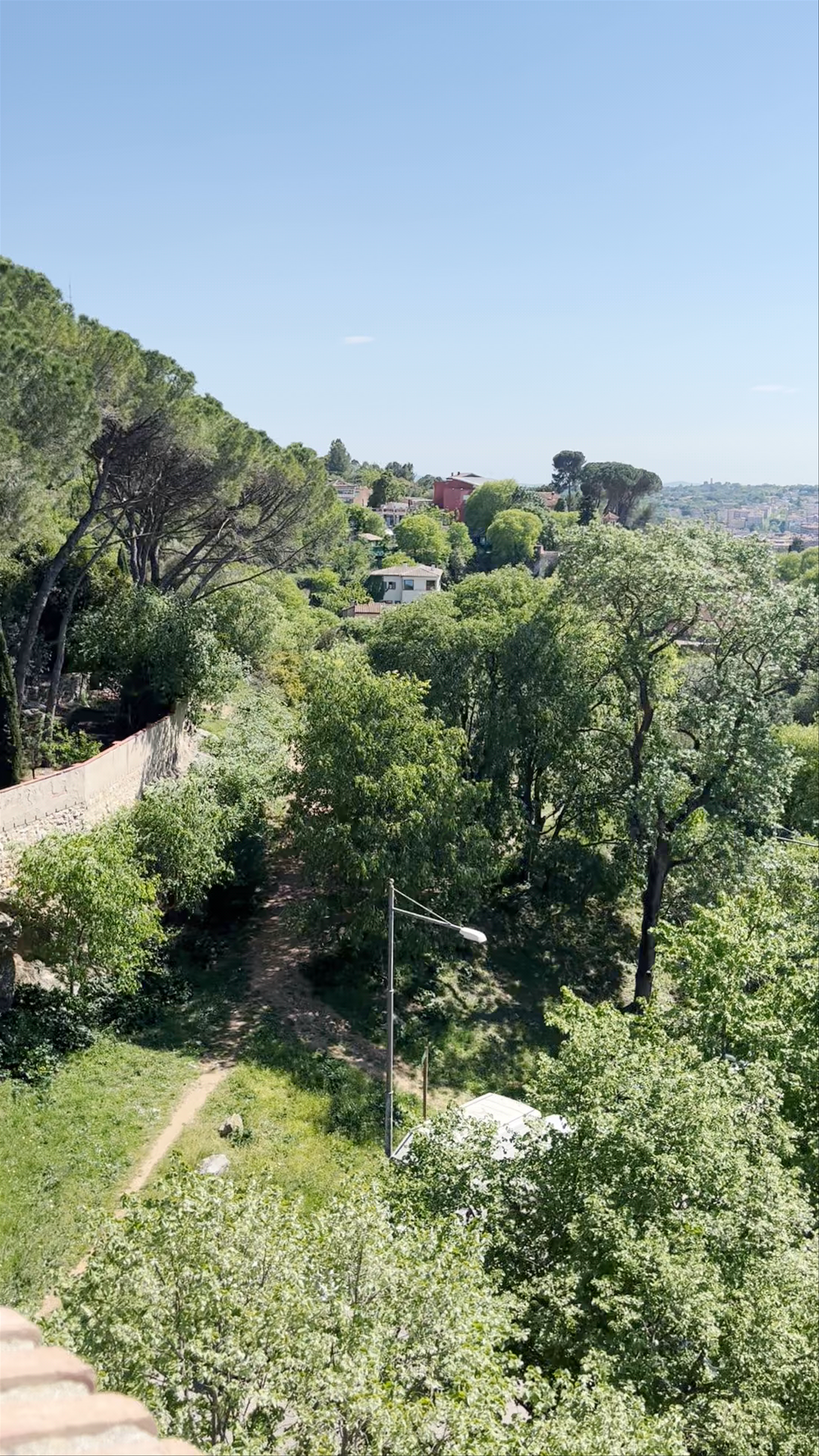 Breathtaking Panoramic View from Alemanys South Tower in Girona, Spain
