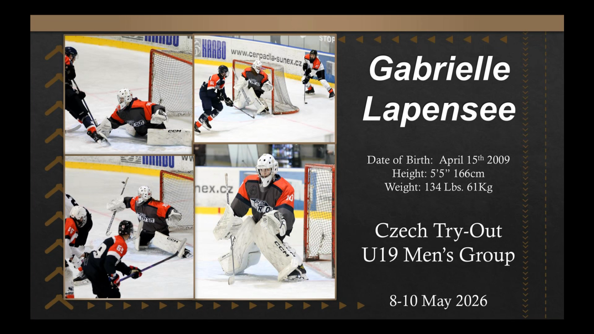 Gabrielle Lapensee: Extended: Czech Tryout 2026 U19 Men's Group