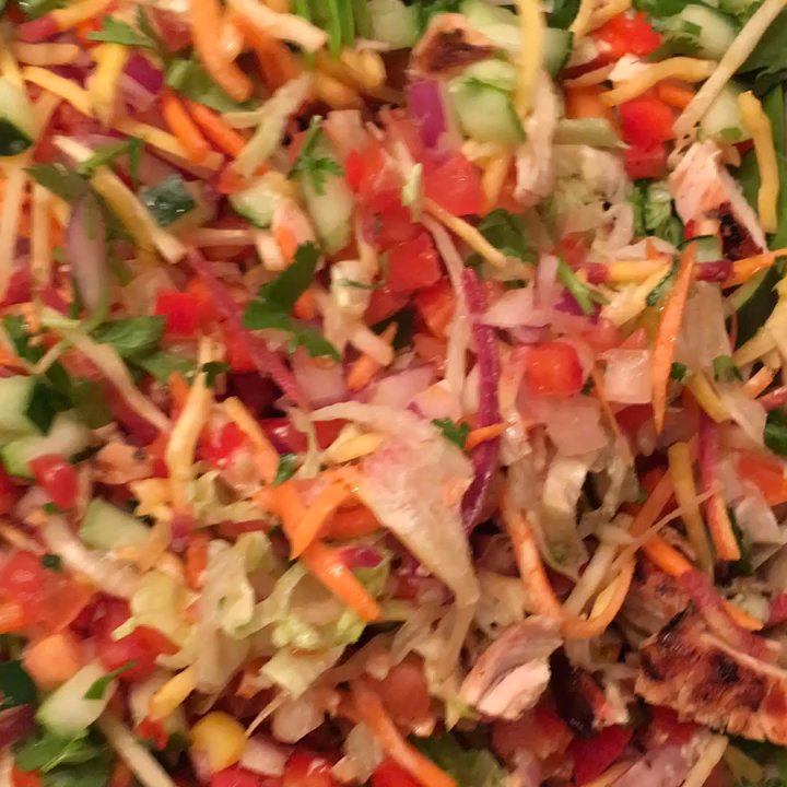 Diced- Kendall - 4 little pieces of chicken after paying for extra chicken - Salad Near Me - Miami, Florida