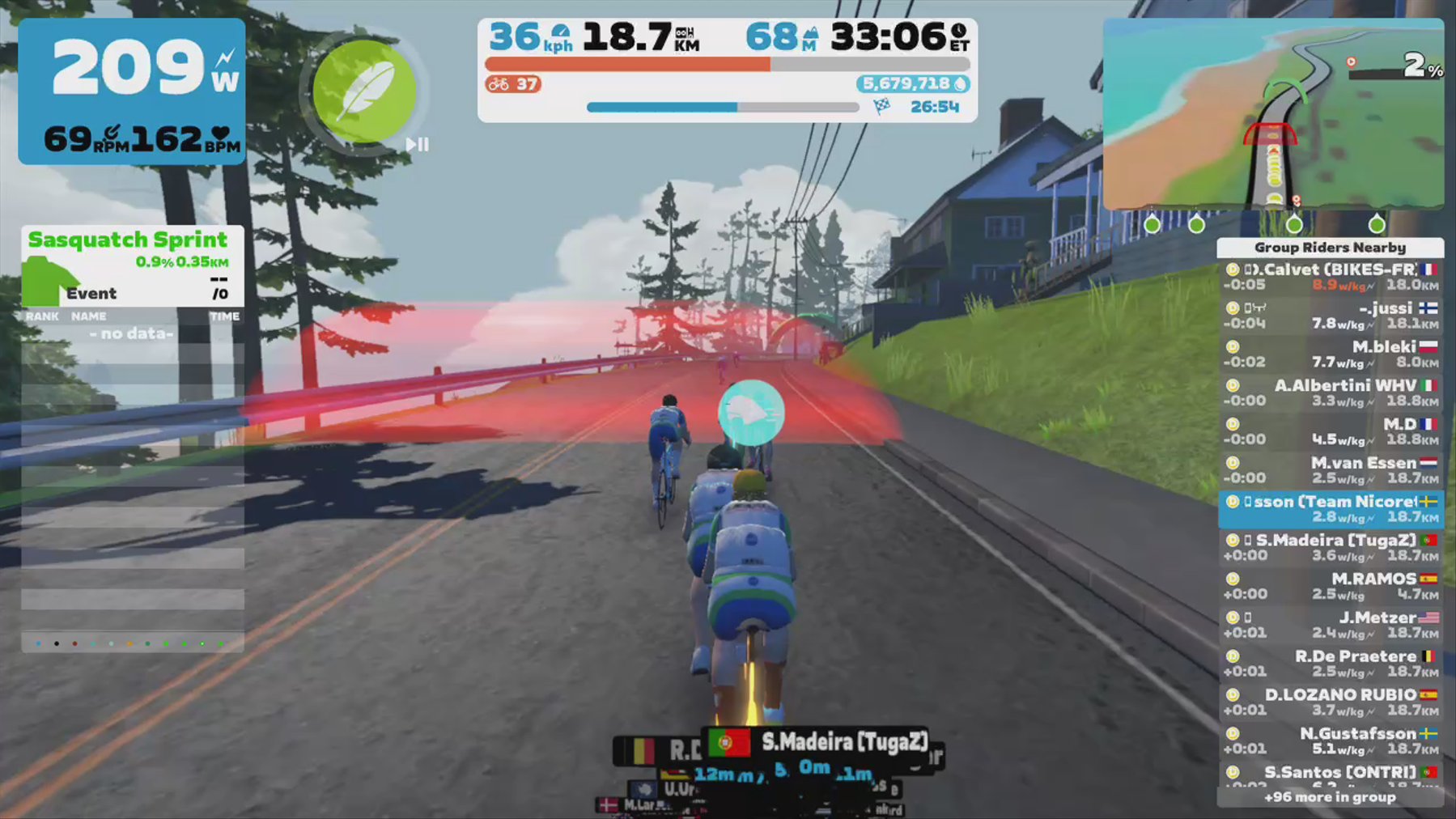 Zwift - Group Ride: ZZRC Spin Out Sub 2 (D) on The Big Ring in Watopia