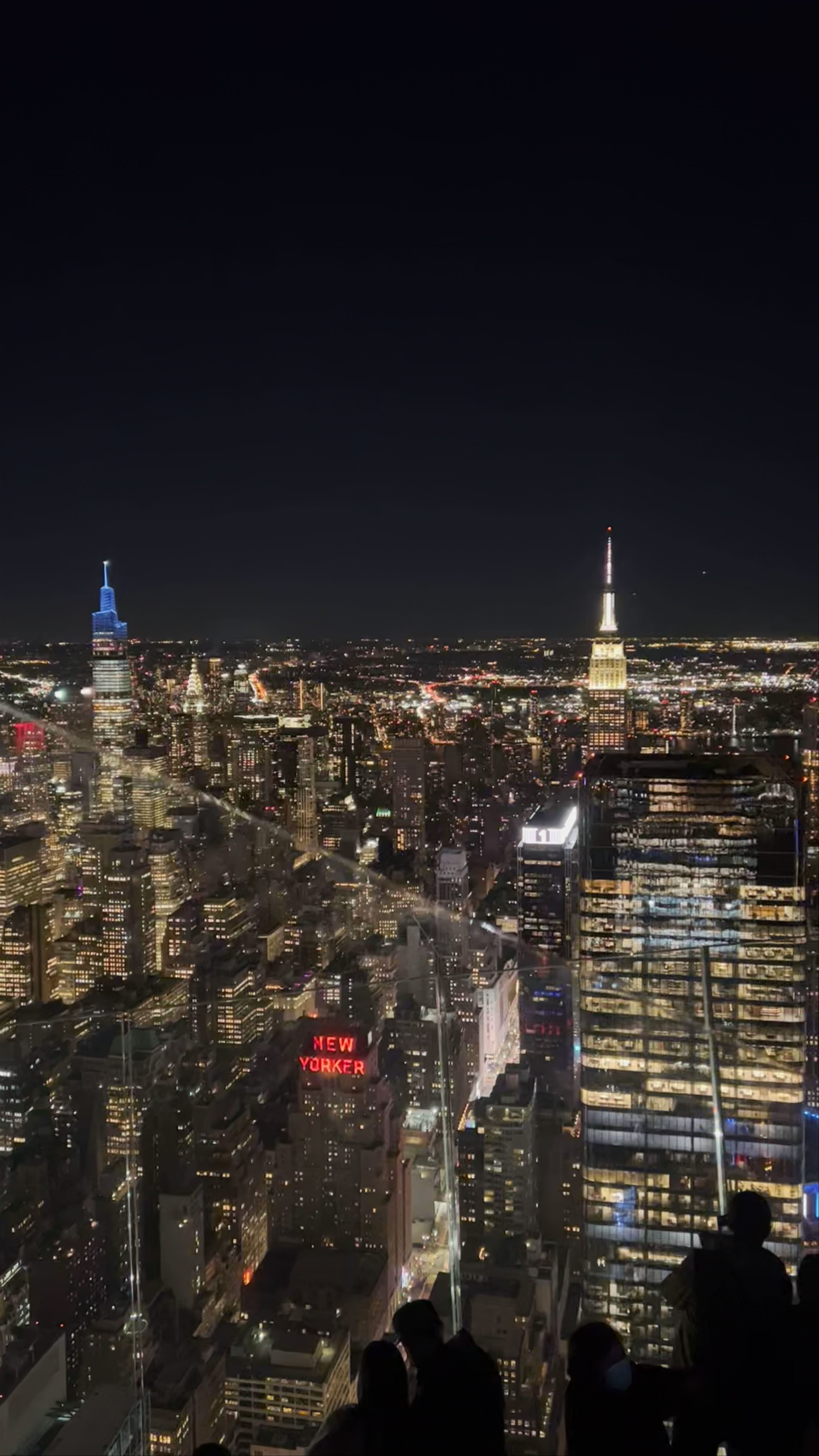 Night Skyline Views from The Edge, Hudson Yards, New York