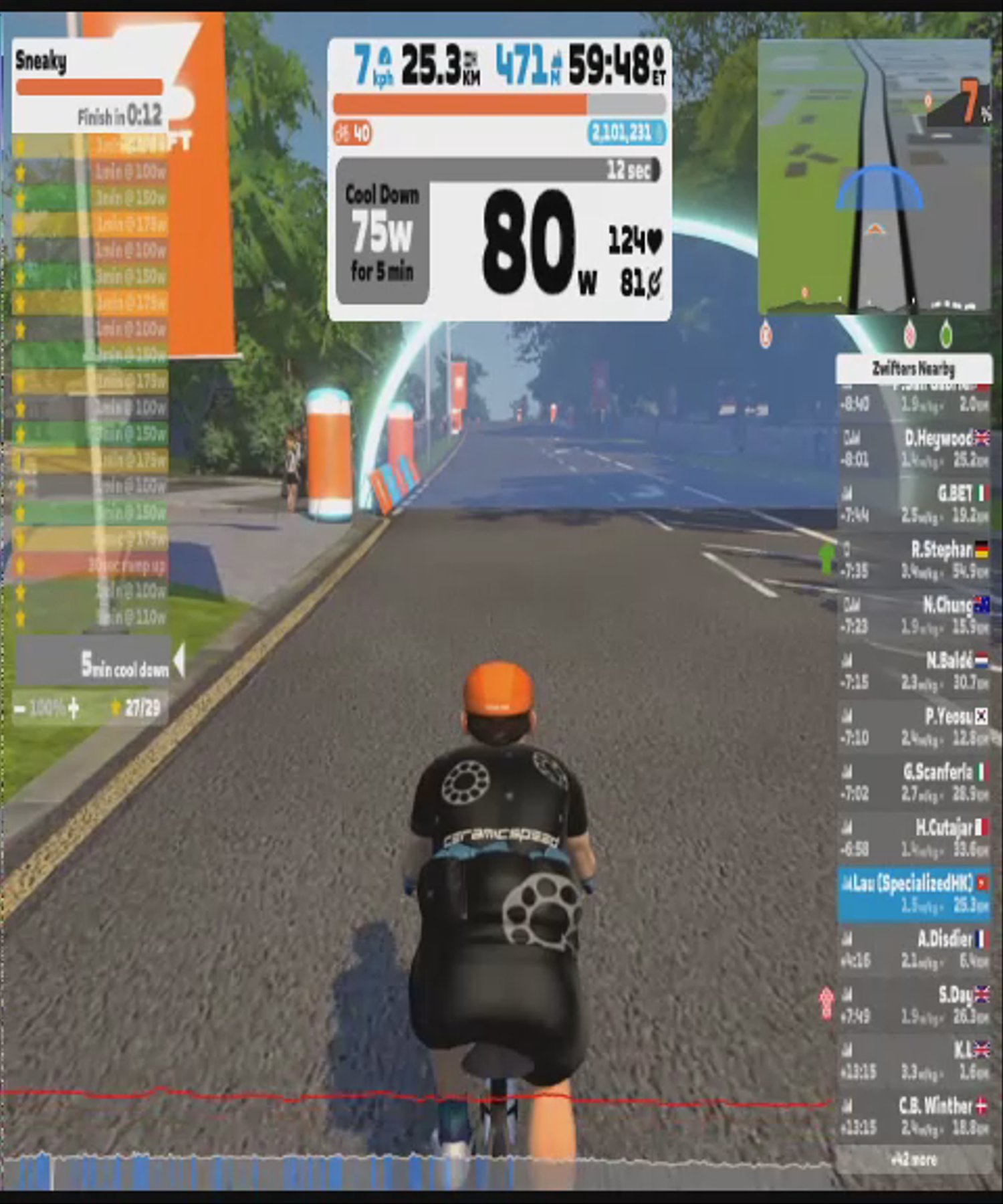 Zwift - Sneaky in Yorkshire