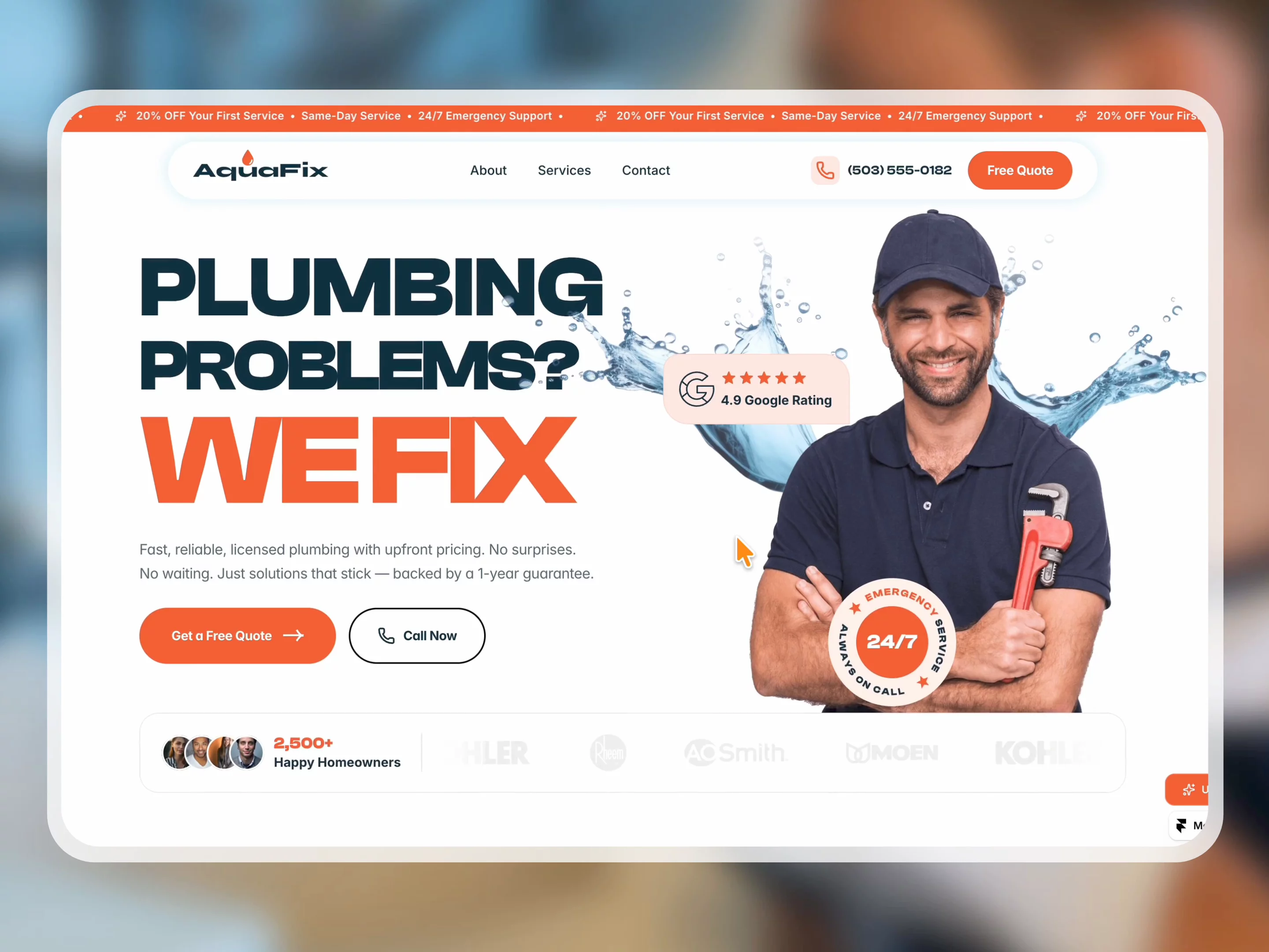 AquaFix — Plumbing