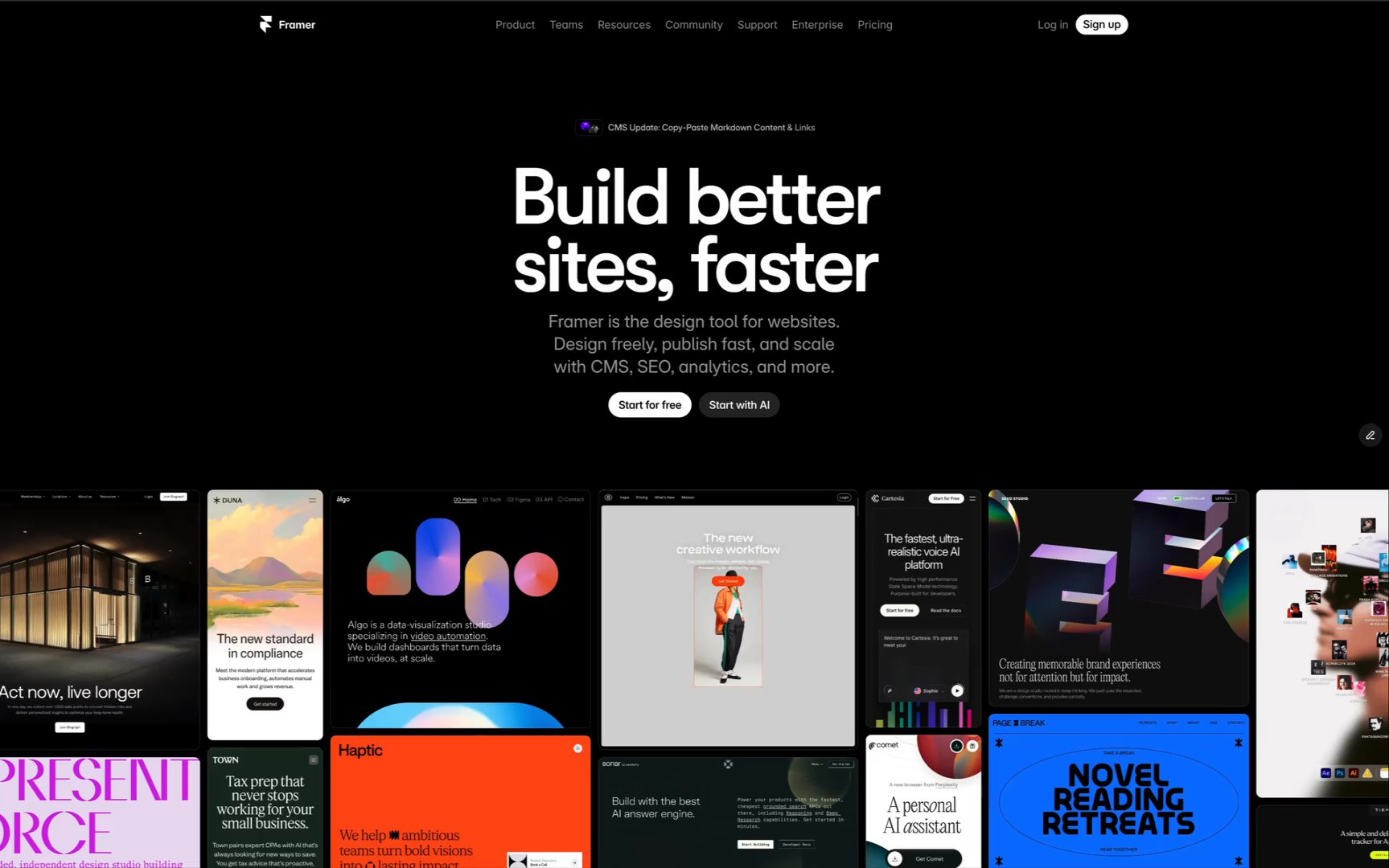 Thumbnail for Framer Site Five, a Framer Experts site by Big Biznis.