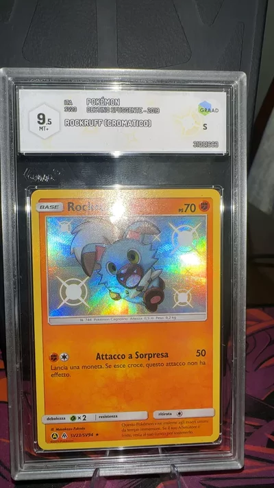 Pokemon Baby Shiny rockruff [destino sfuggente] graad 9,5