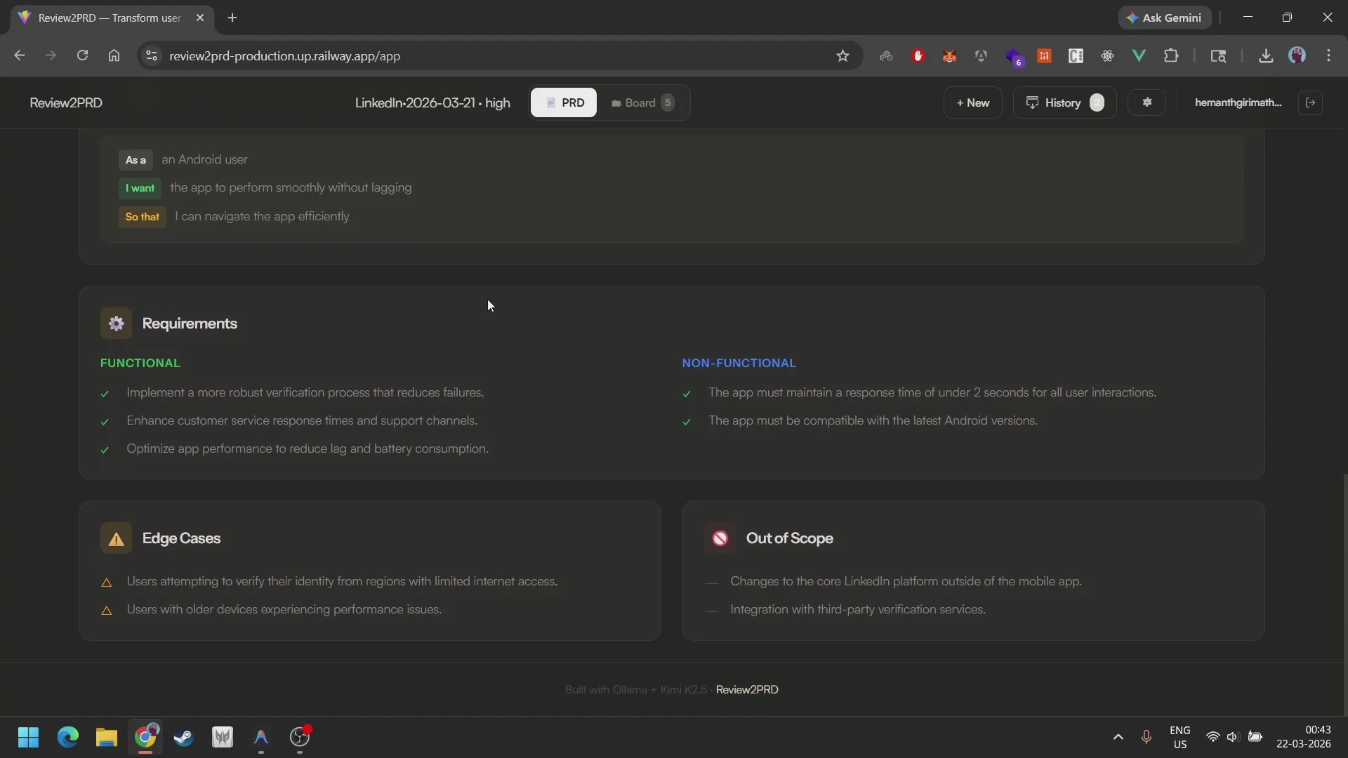 Review2PRD:Transform user complaints to PRDs | Peerlist