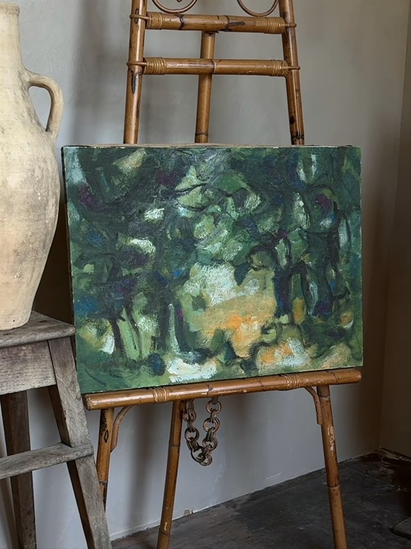 Abstract Forest Painting