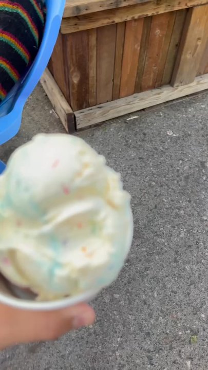 Local Scoop - Birthday cake and cherry chocolate chip! - Ice Cream & Frozen Yogurt Near Me - June Lake, California