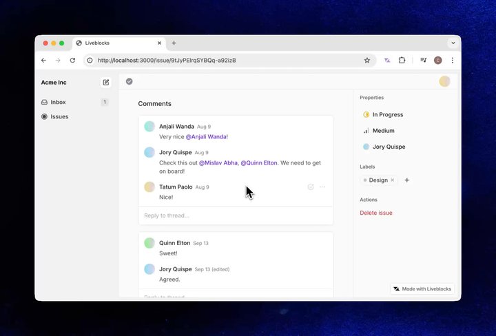Comments dropdown blog