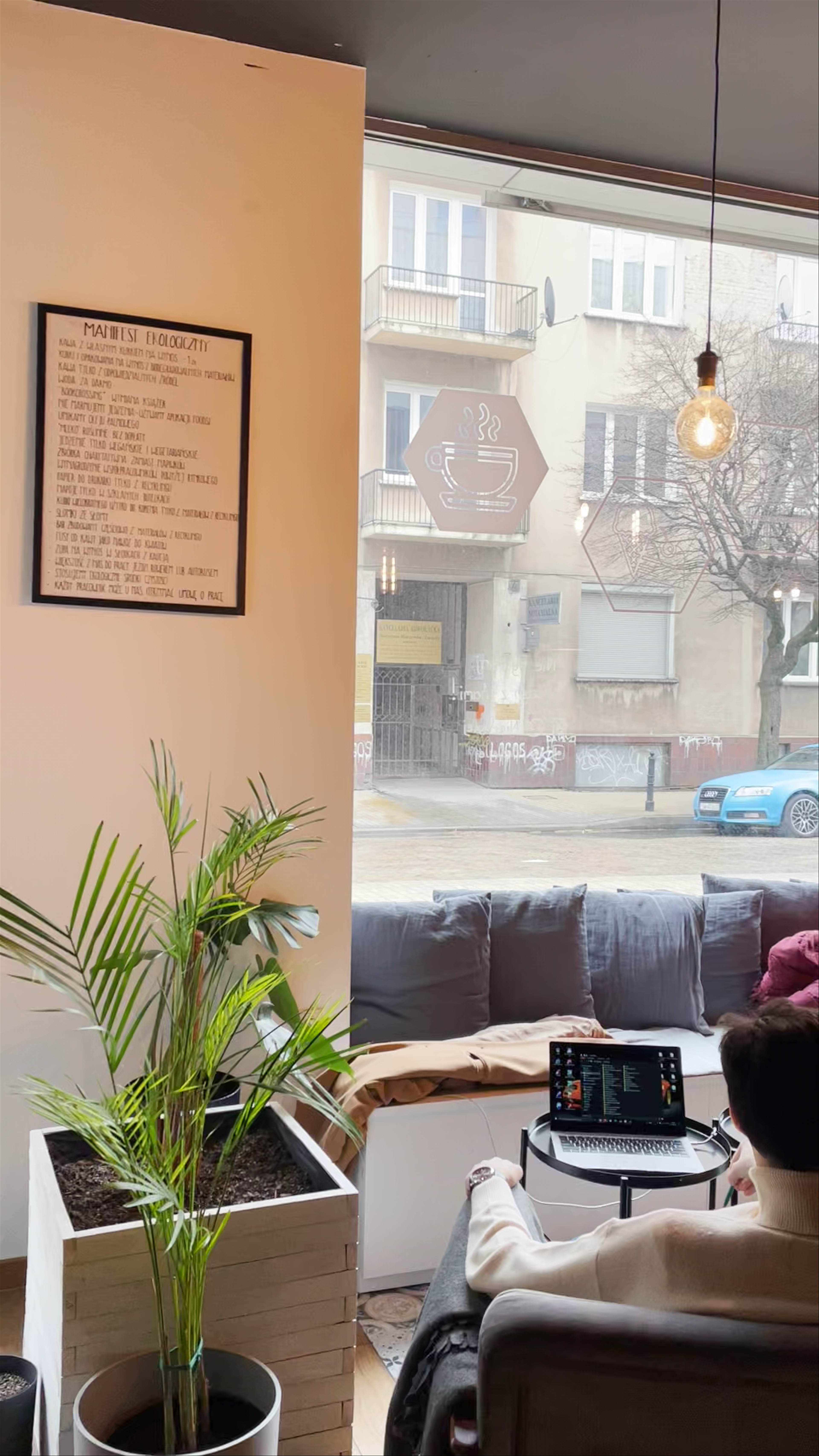 Cozy Workspace and Coffee Vibes at Kawiarnia Nie wylej in Lublin