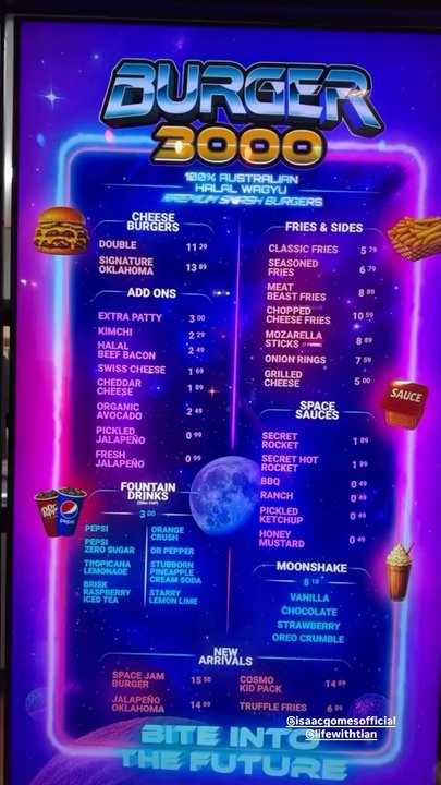 Burger 3000 - The menu - Burgers Near Me - Chatsworth, California