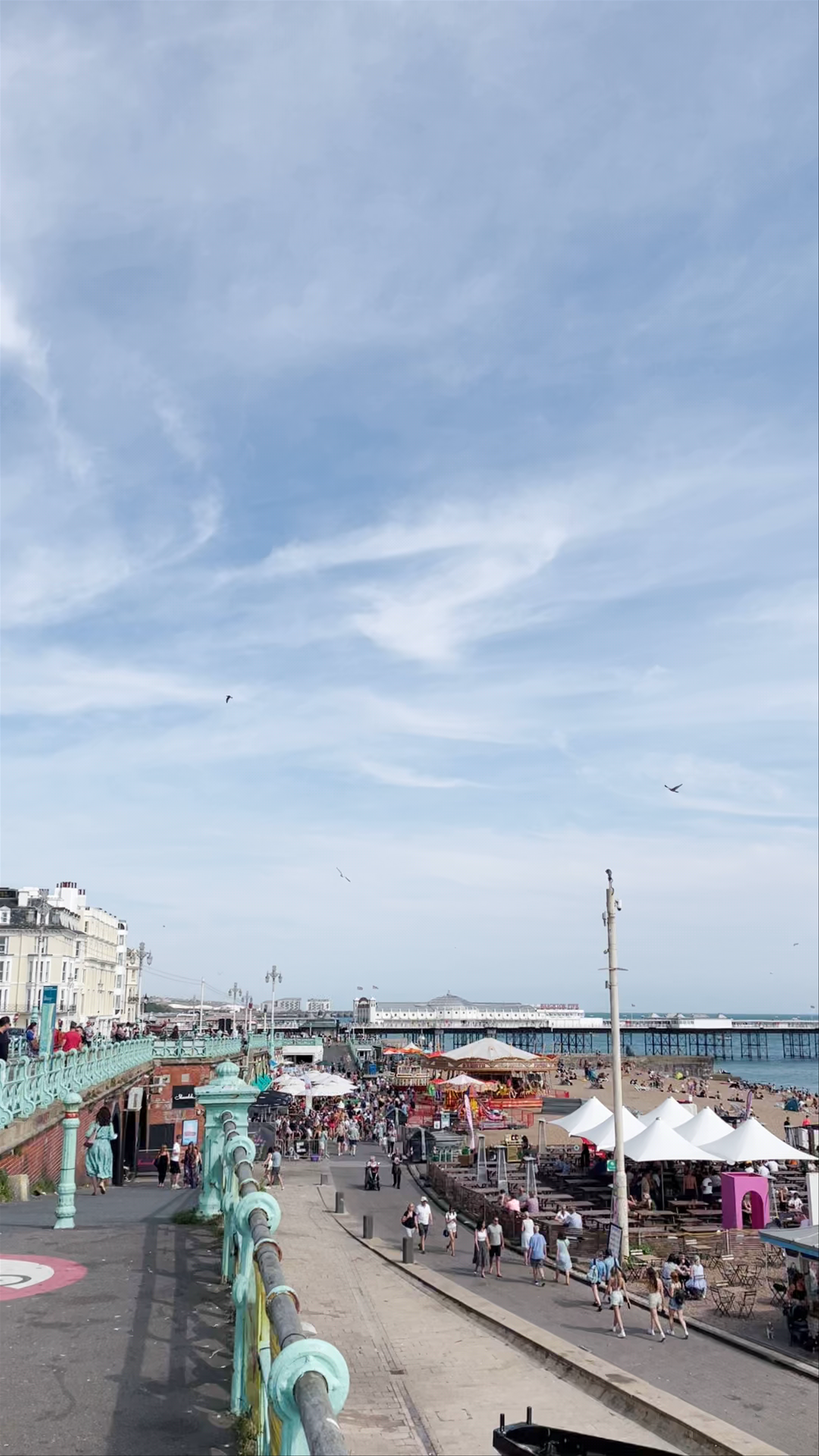 Sunny Day at Lucky Beach Cafe, Brighton