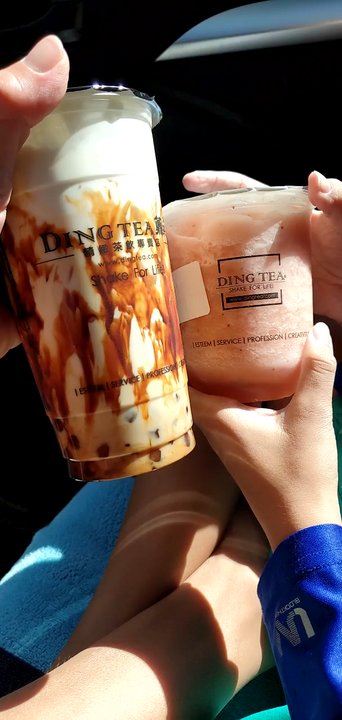 Ding Tea Escondido - Monster Bobo! Strawberry slush. - Bubble Tea Near Me - Escondido, California