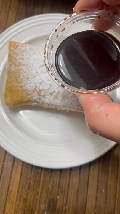 Bon Beignet - Chocolate drizzle   IG:  @rosyeatssj - Coffee & Tea Near Me - San Jose, California