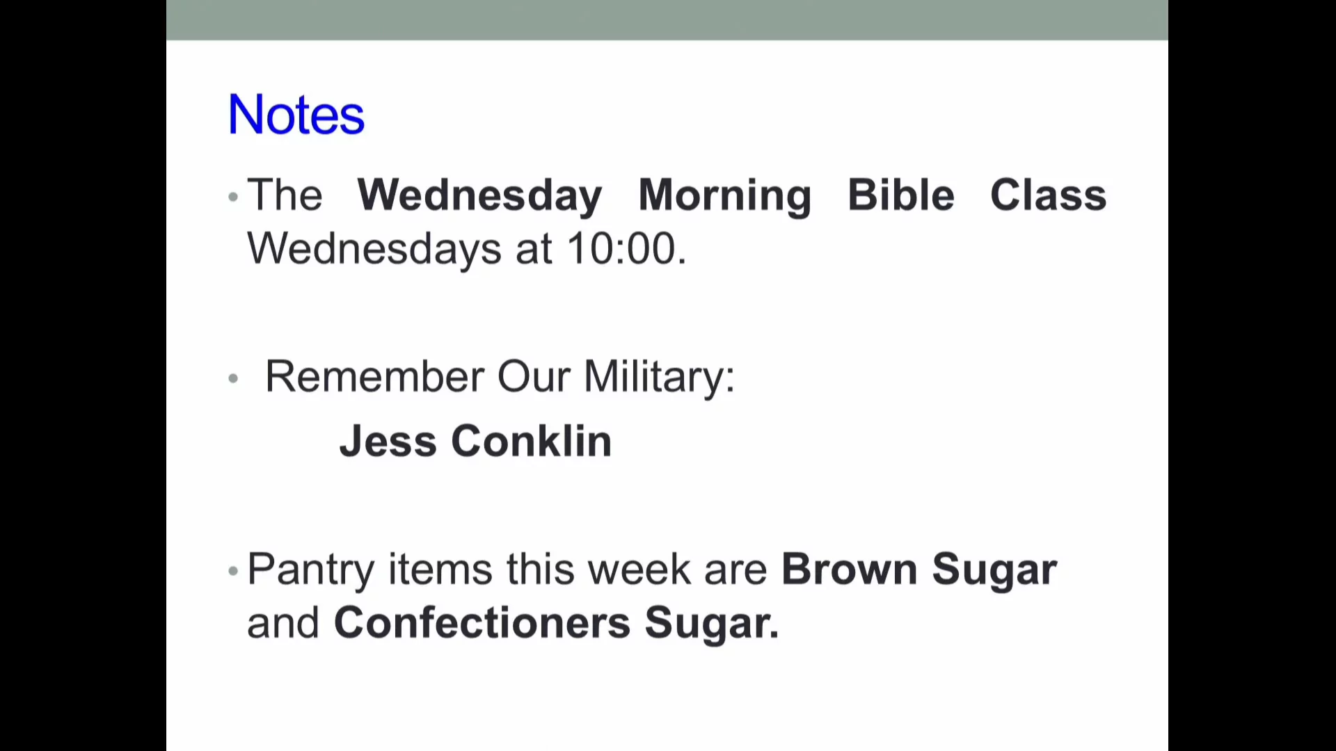 Bethel Service, October 05, 2025