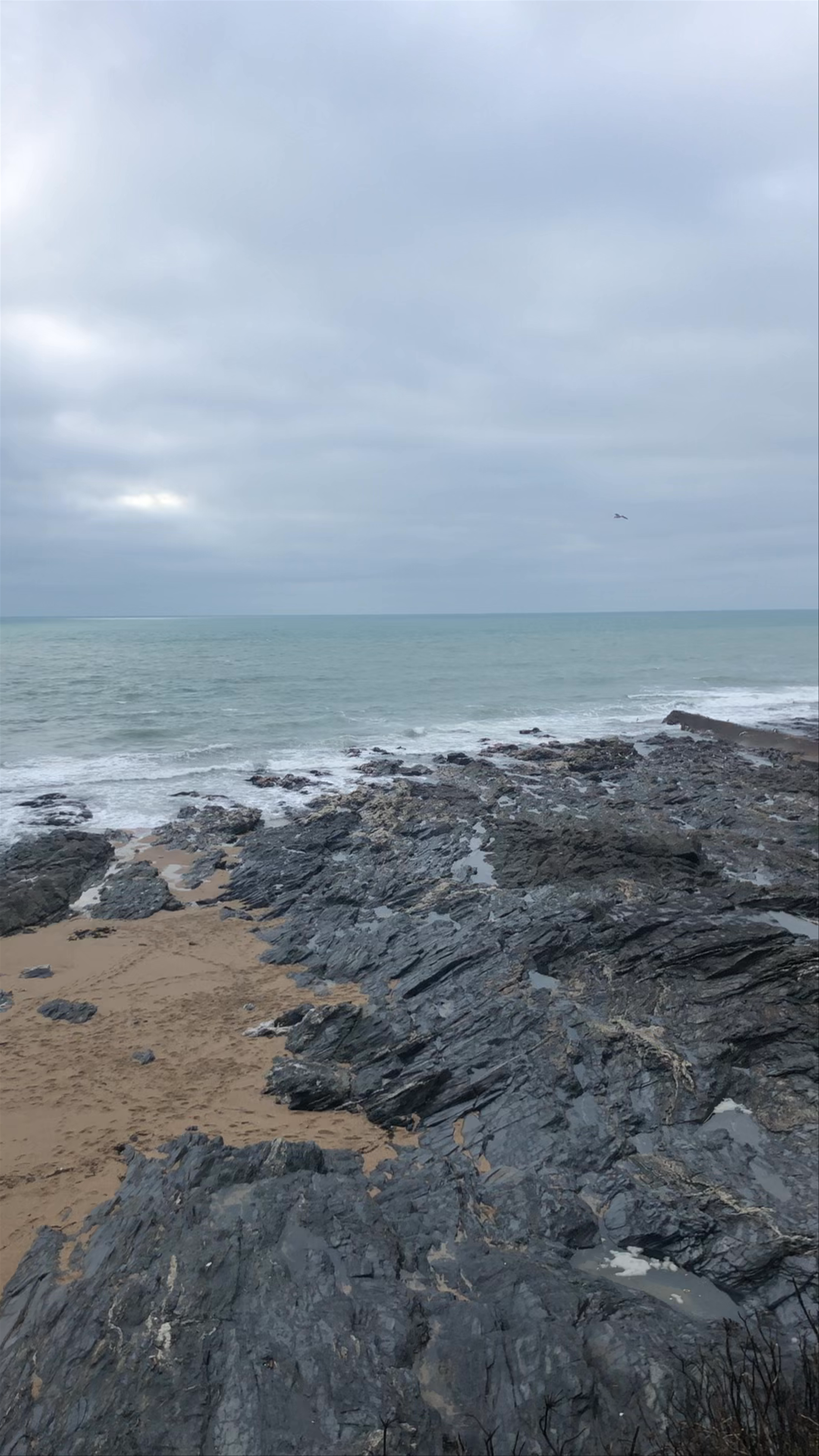 Moody Coastal Escape at Porthleven Beach on the South West Coast Path
