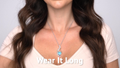 Larimar Necklace with Amethyst