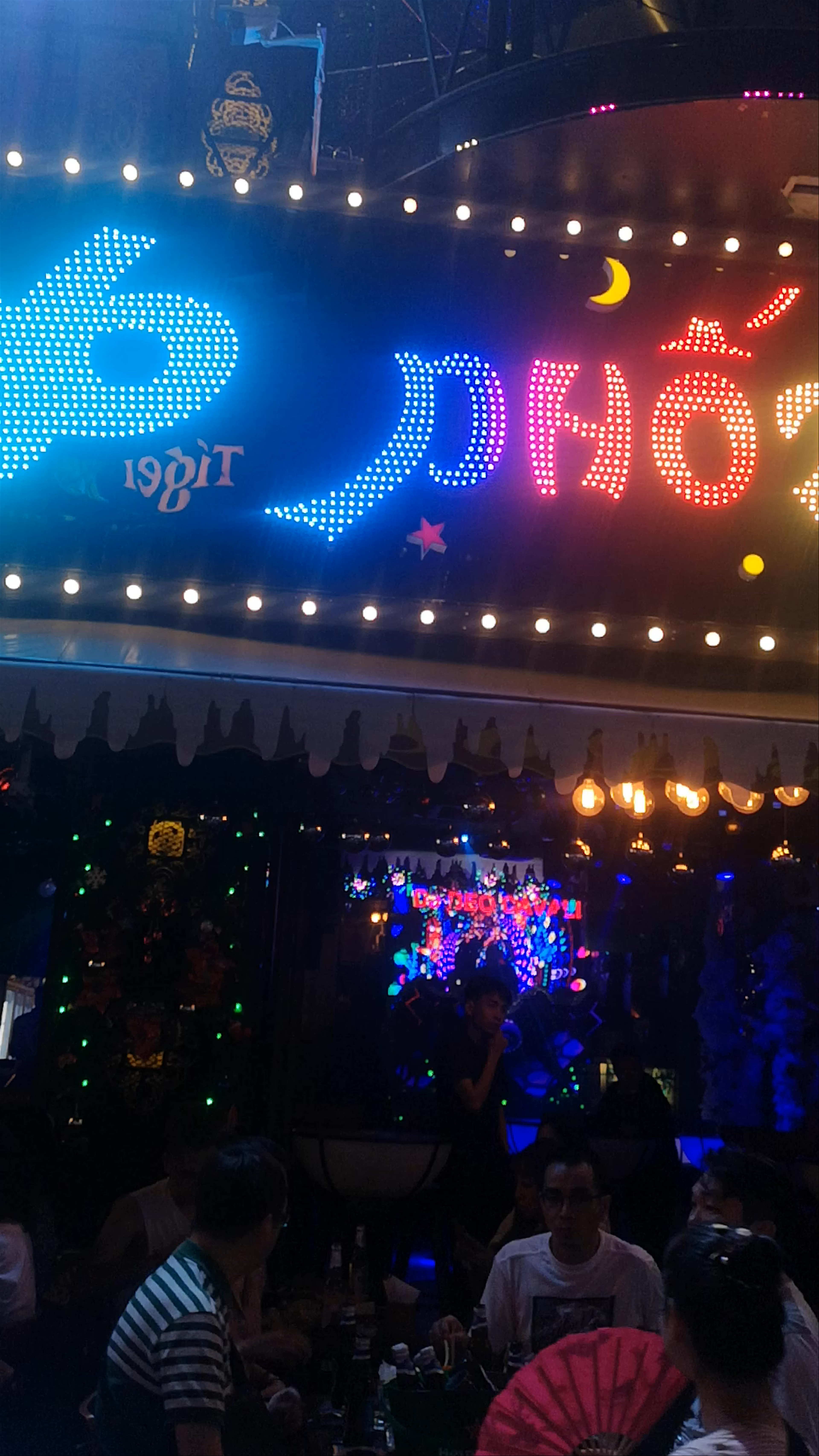 Vibrant Nightlife and Neon Lights of Bùi Viện Street, Ho Chi Minh City