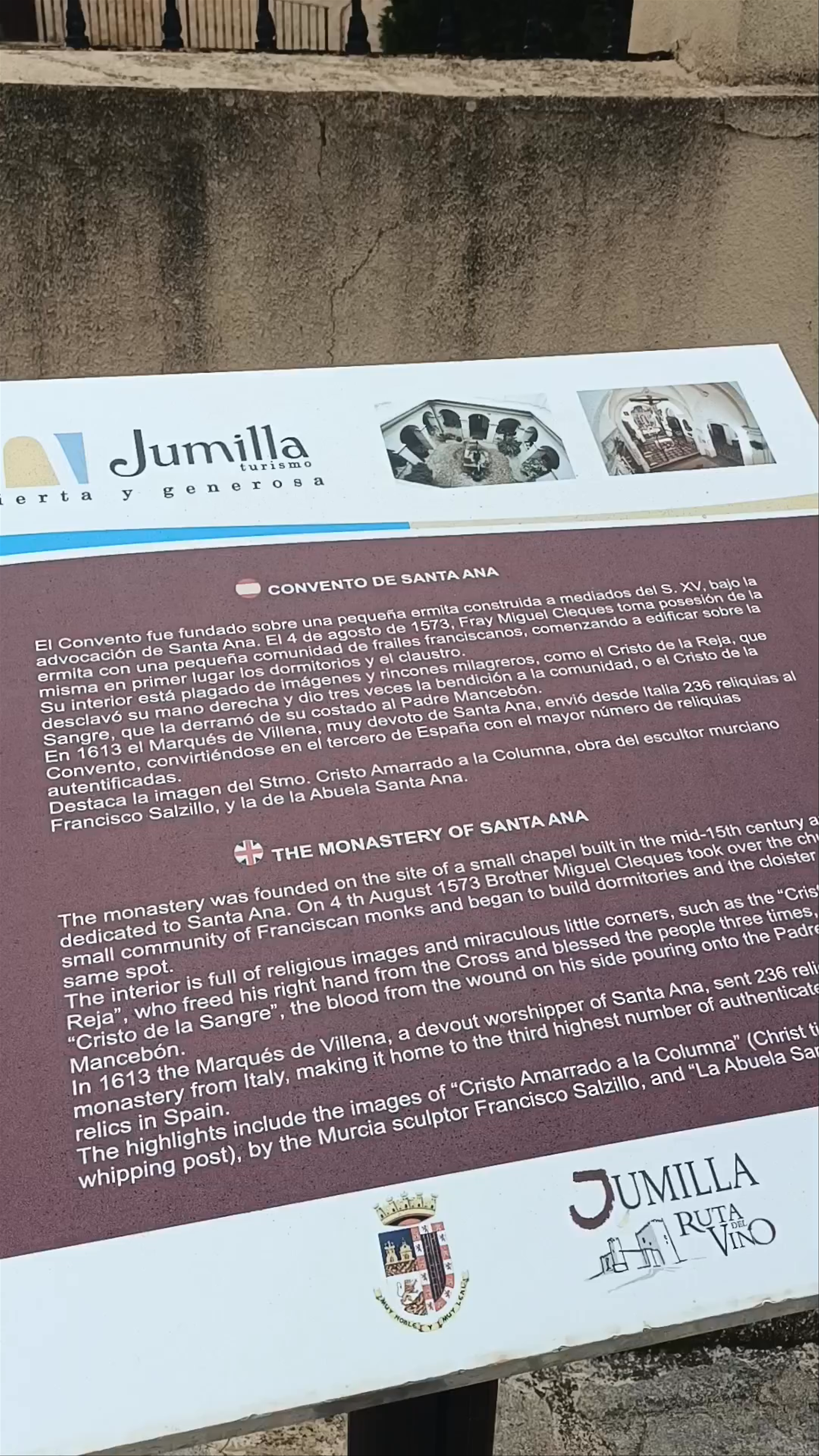The Monastery of Santa Ana del Monte: A Journey Through History in Jumilla, Spain