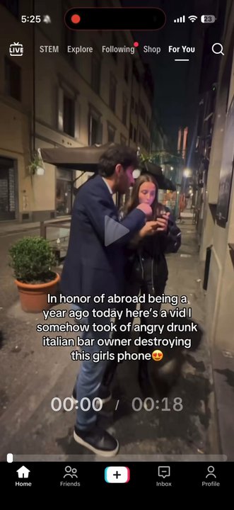 Harat's - Bar owner destroying girl's phone for no reason - Irish Pub Near Me - Florence, FI