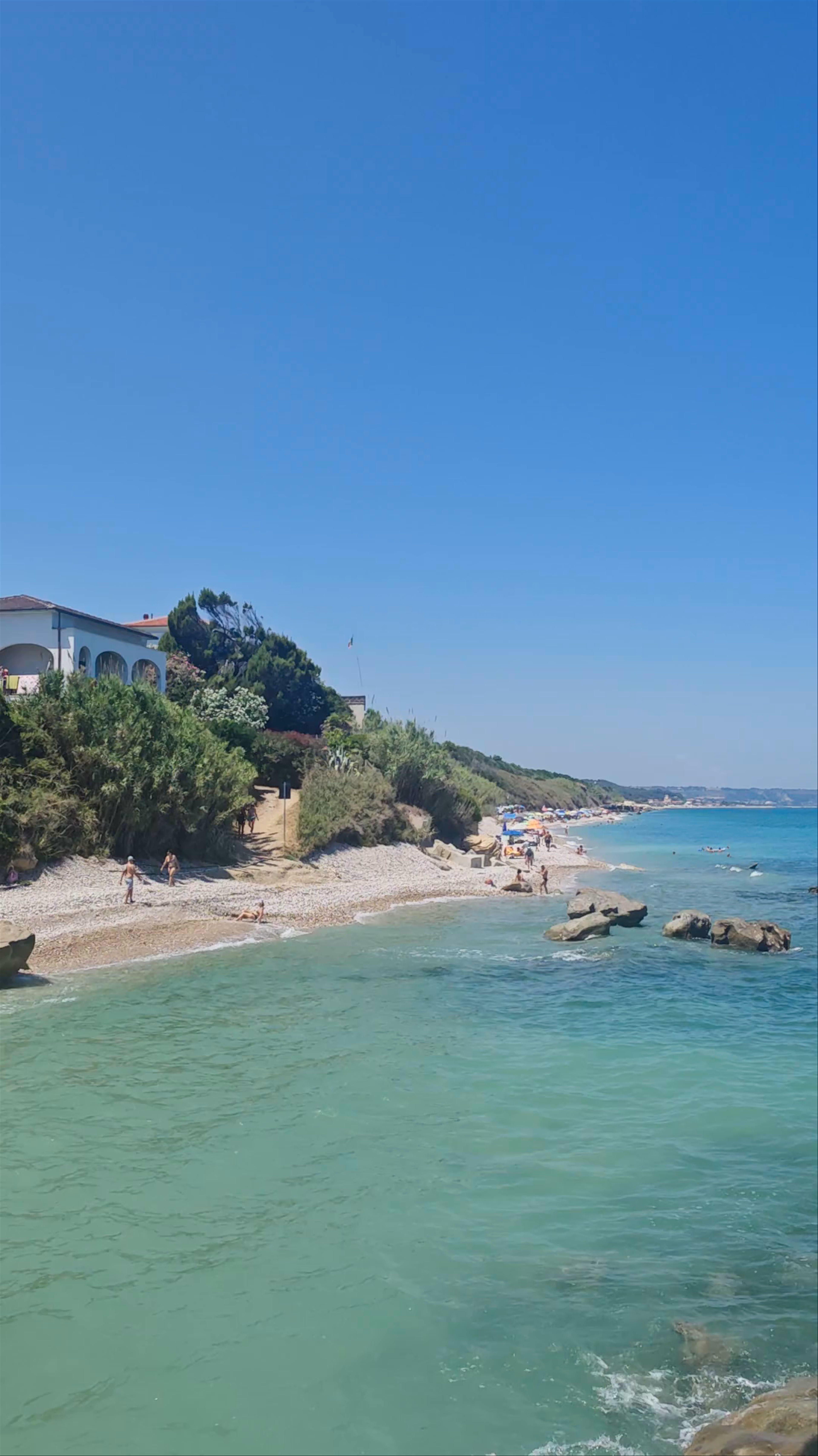 Serene Summer Days at Spiaggia Naturista Lido Punta Le Morge, Italy