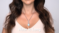 Larimar Vintage Necklace in sterling silver by Marahlago