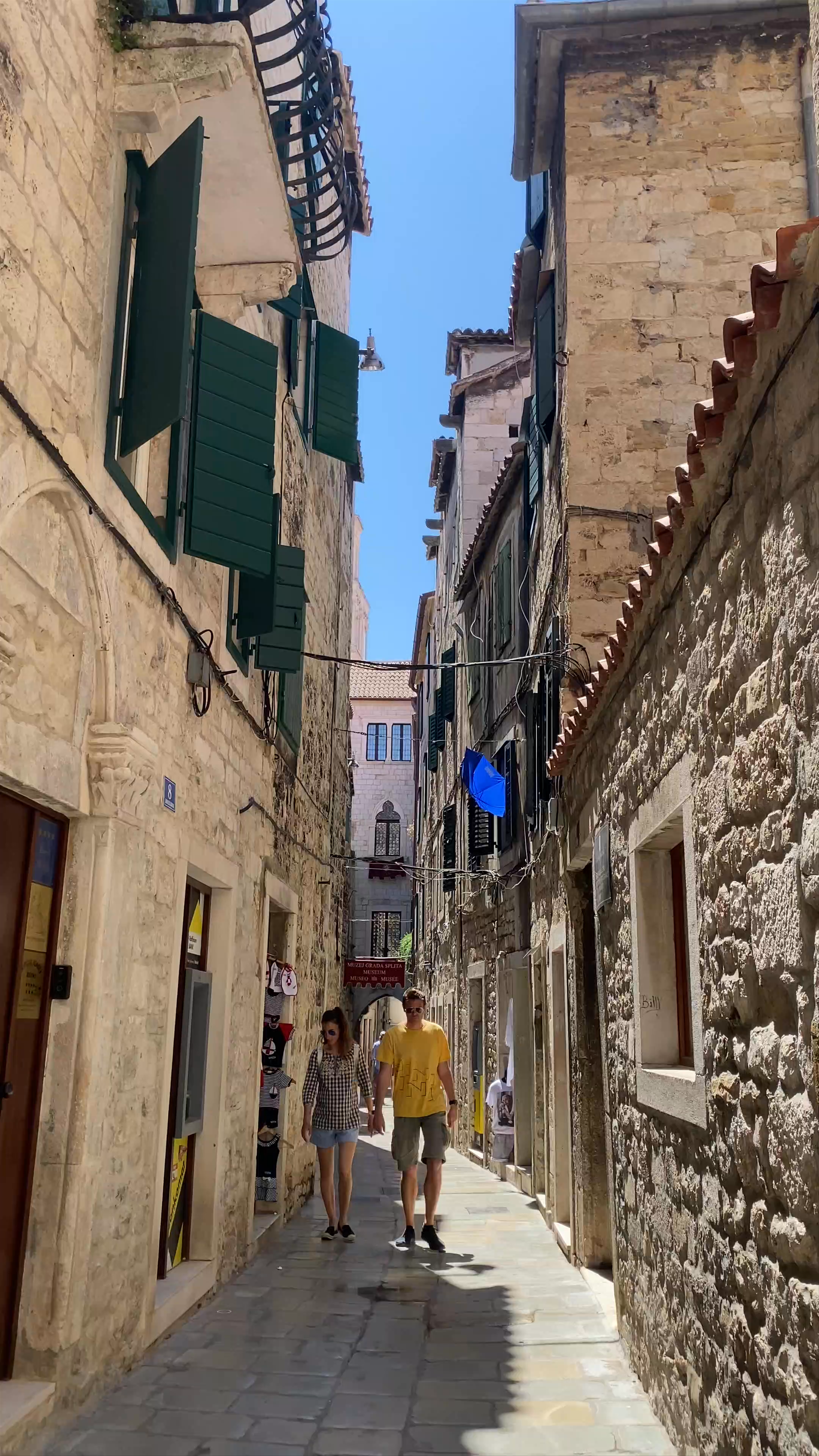 Golden Gate Walkthrough in Old Town Split, Croatia