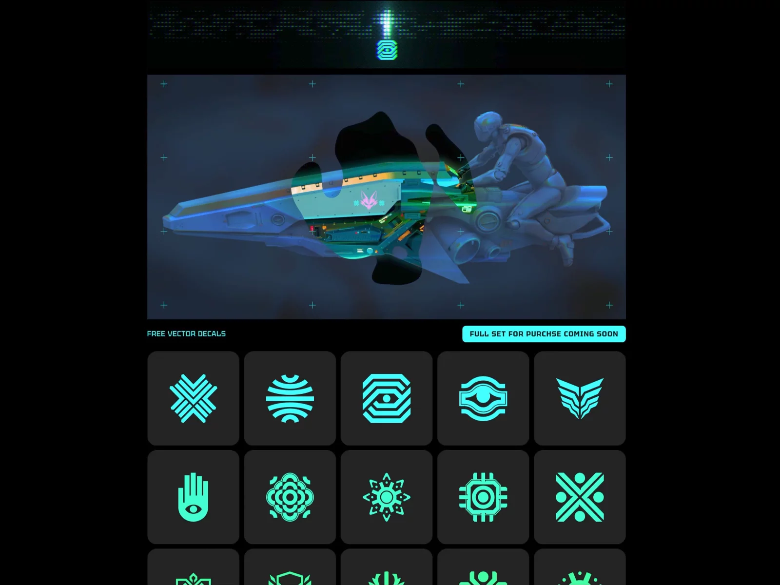 Here is an experiment with Unicorn Studio.It's a site with free vector decals.https://conclusive-sandwich-103855.framer.app/#top
