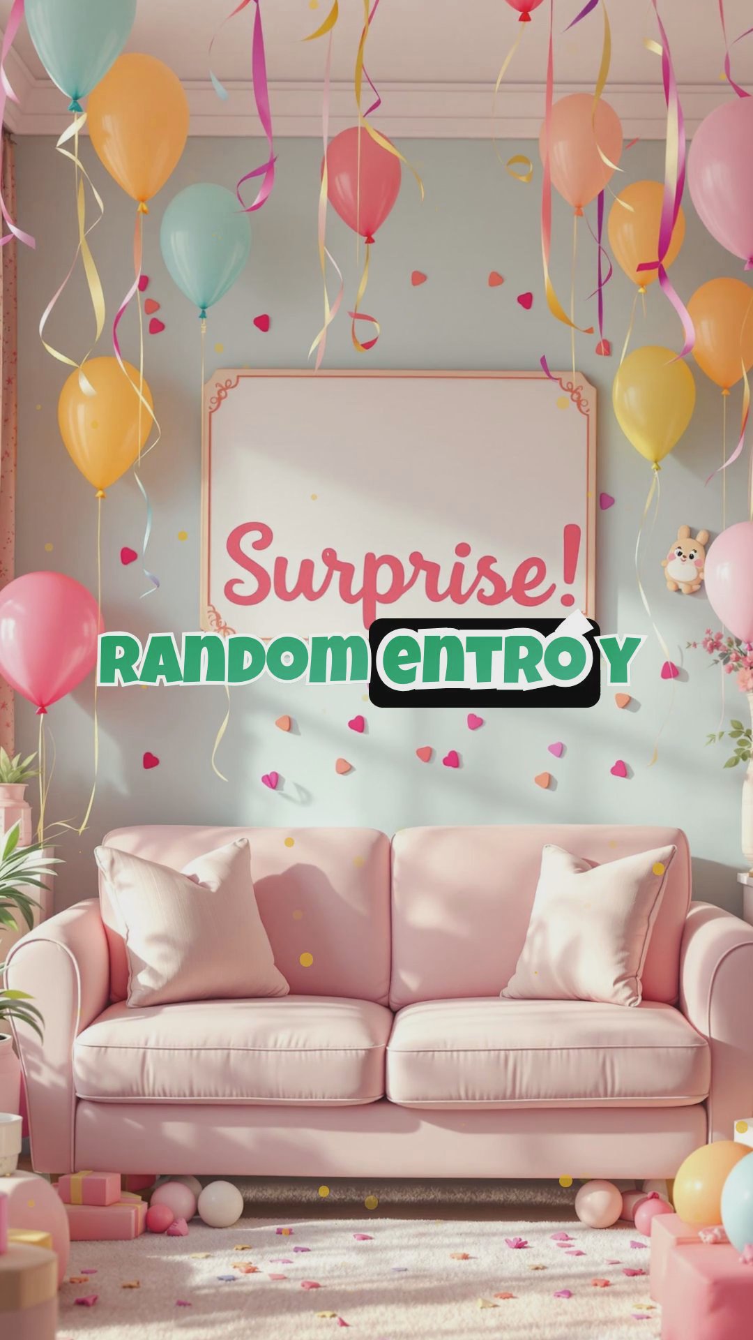 Las travesuras de Random en su fiesta sorpresa