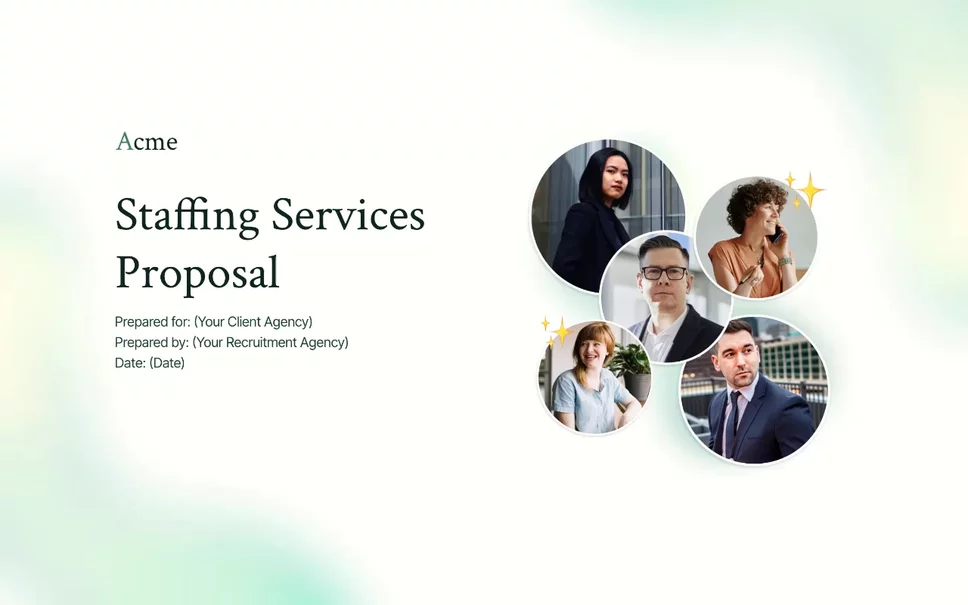 Preview of Recruitment Proposal Template