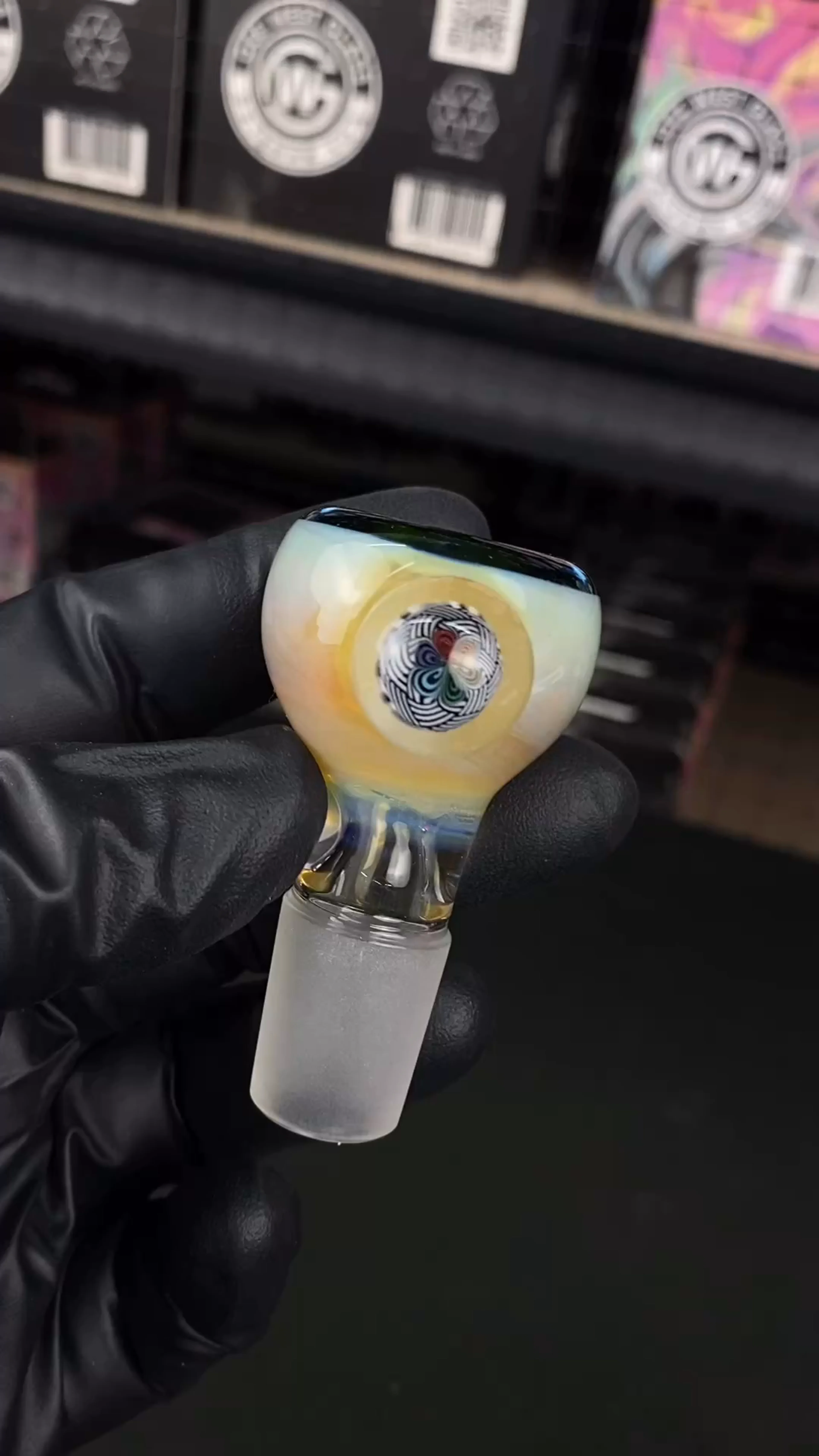 Preview pic of 18mm Single Hole Bowl Slide by Keys Glass