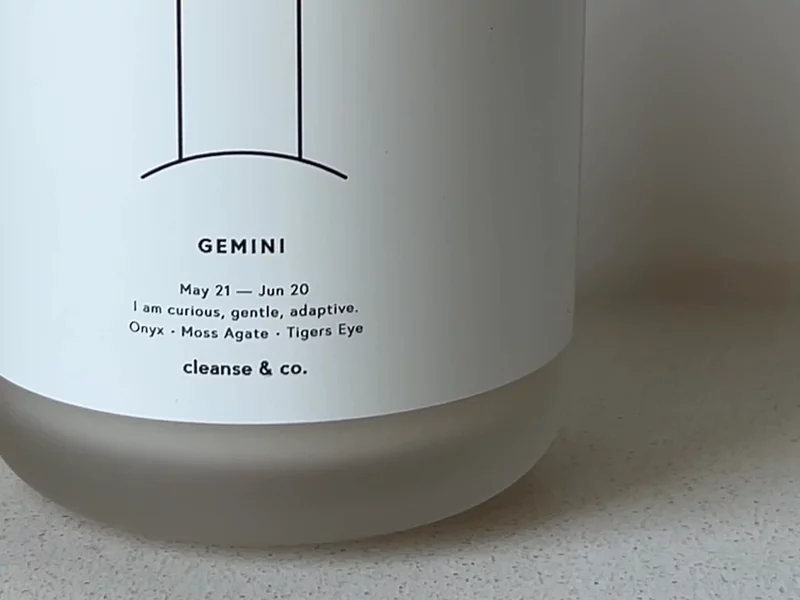 Cleanse and Co - Gemini Zodiac Candle