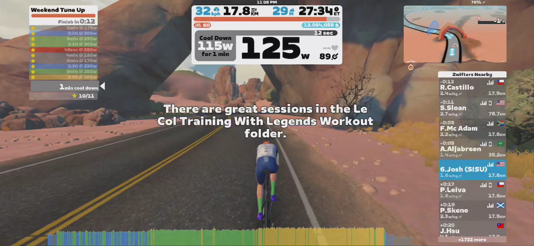 Zwift - Le Col - Training With Legends - Fabian Cancellara - Weekend Tune Up in Watopia