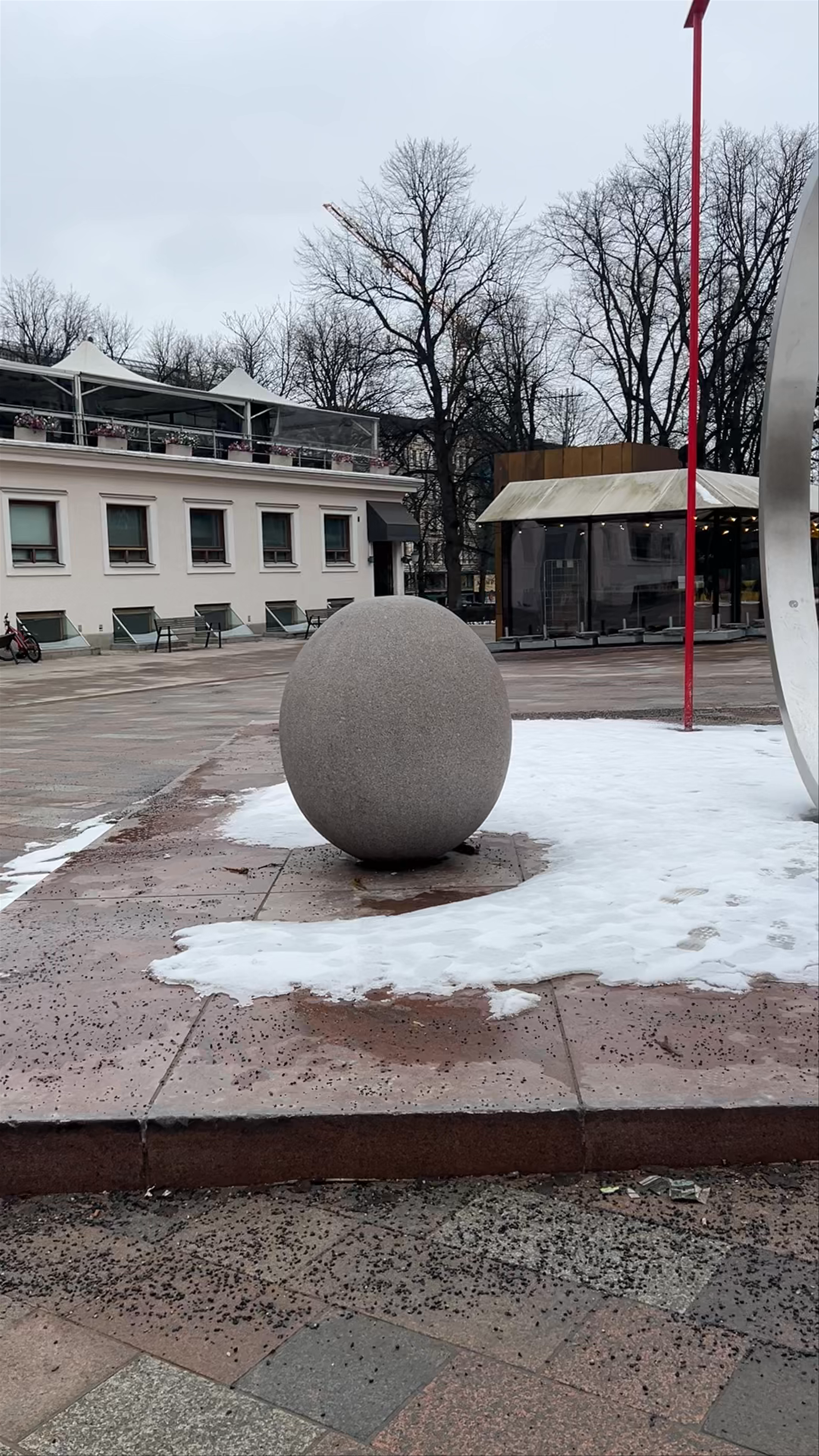FAITH HOPE LOVE Sculpture in Helsinki Urban Square