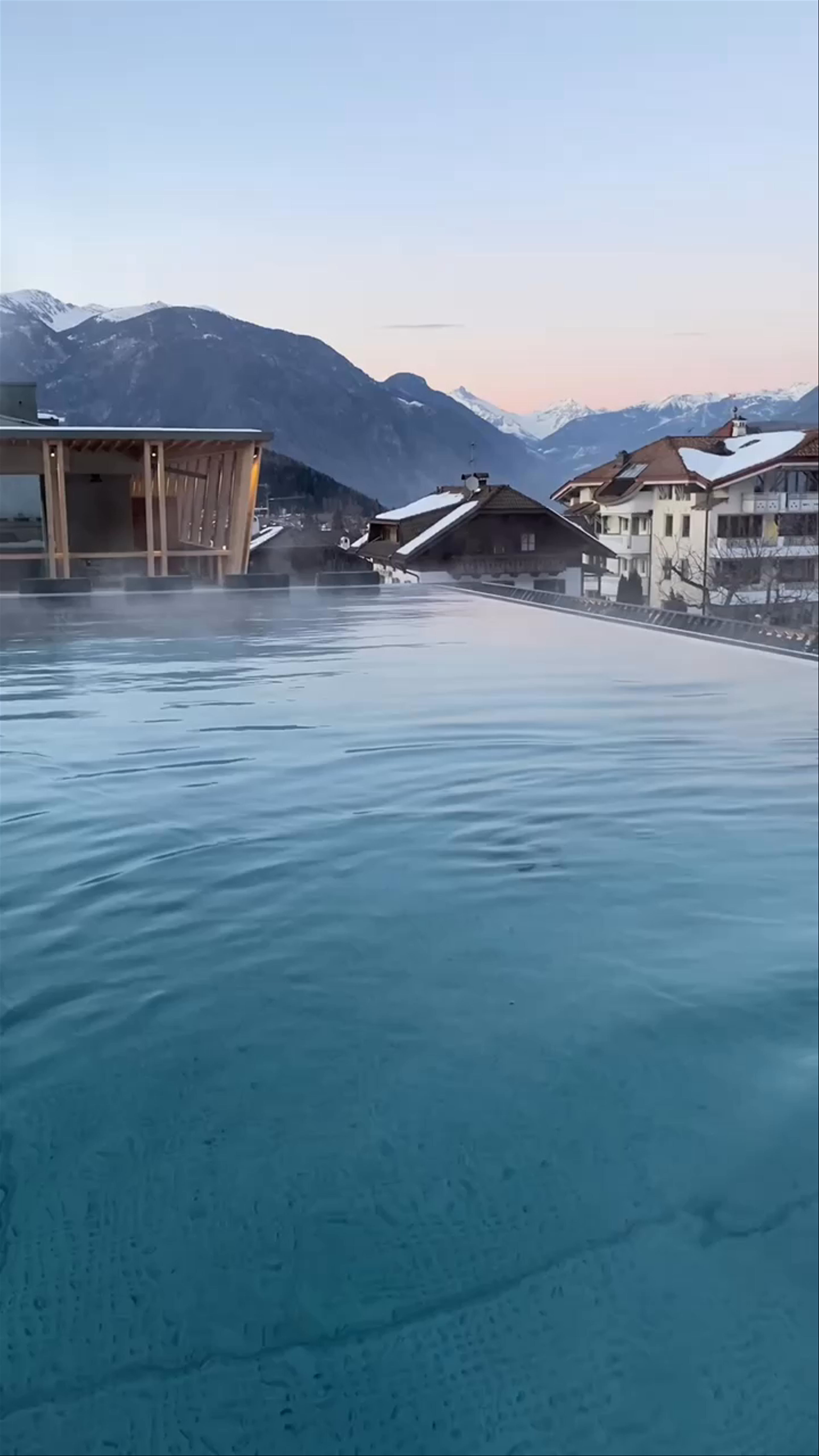 Winter Serenity at Falkensteiner Hotel Kronplatz Infinity Pool