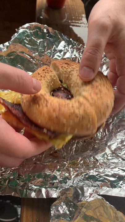 Warehouse Cafe - Bacon, avocado, egg and cheese on a bagel - Breakfast & Brunch Near Me - Philadelphia, Pennsylvania