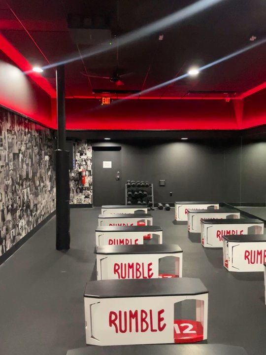 Rumble Boxing - Clean area and nice ambient lighting - Boxing Near Me - Hollywood, Florida