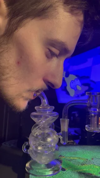 Preview pic of FLASH SALE: Infinity rig bundle! Dual uptake fab-klein + banger + cap and a knot. Complete mobile setup or beginner kit.