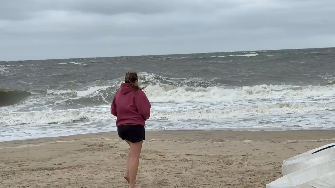 Chic's Beach - Very angry Chesapeake Bay - Beaches Near Me - Virginia Beach, Virginia