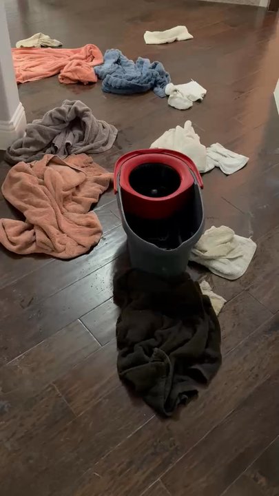 Payment Funnels - Where the tech had 2 small white towels and my husband had to grab everything else due to the leak caused by the tech. - Plumbing Near Me - Frisco, Texas