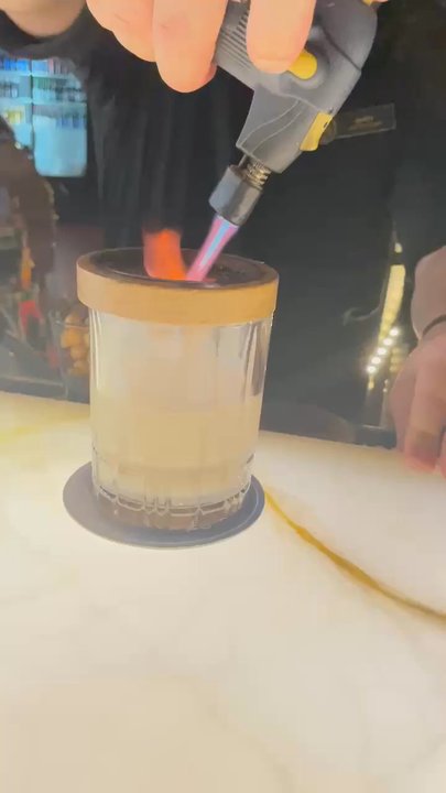 Black Water Lounge - The making of a blind squirrel martini! Created by Jason one of the amazing bartenders at Blackwater Lounge. Mike was stellar as well. - Lounges Near Me - Duluth, Minnesota