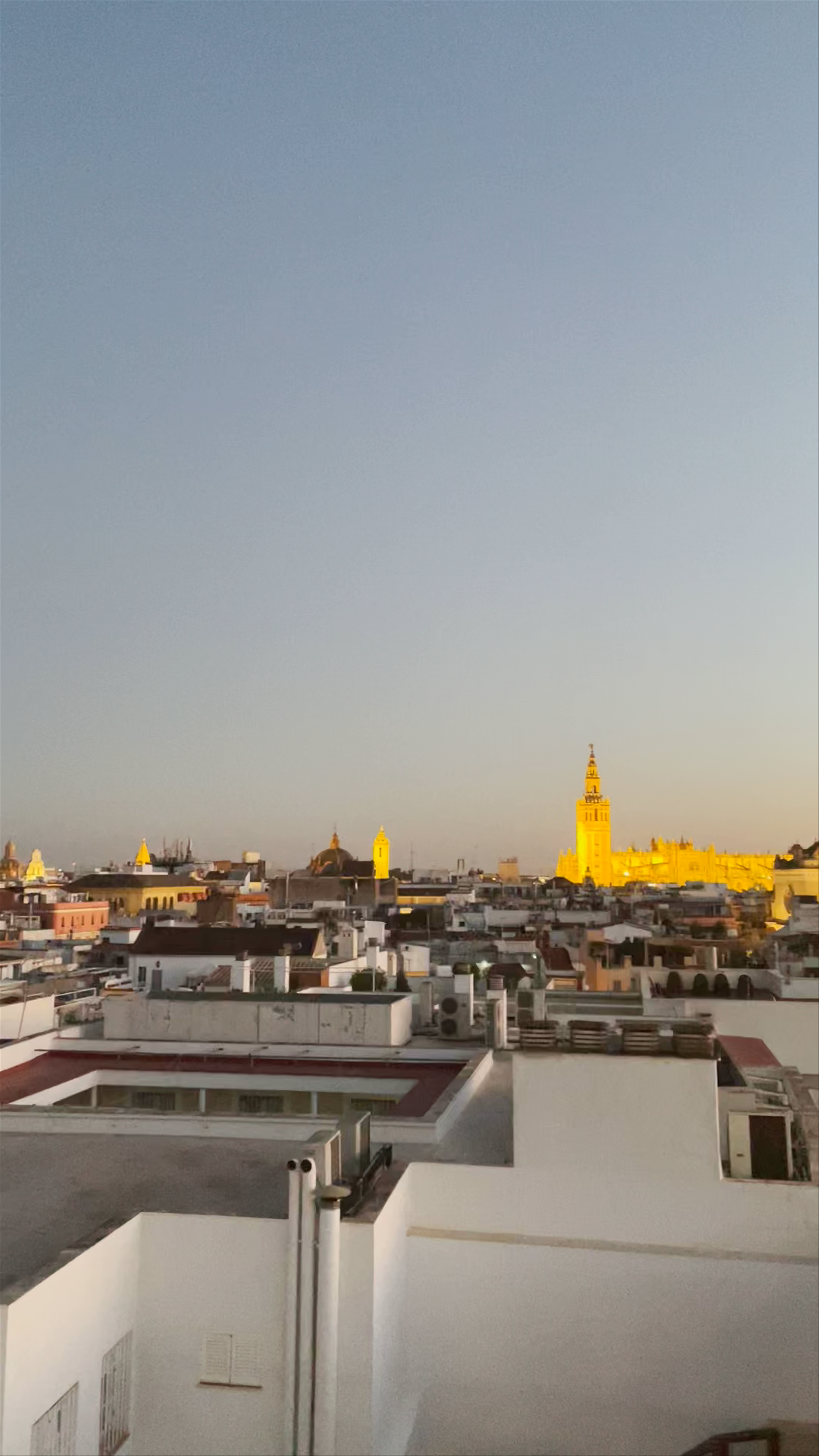 Golden Hour Over Sevilla: Stunning Rooftop Views from abba Sevilla Hotel