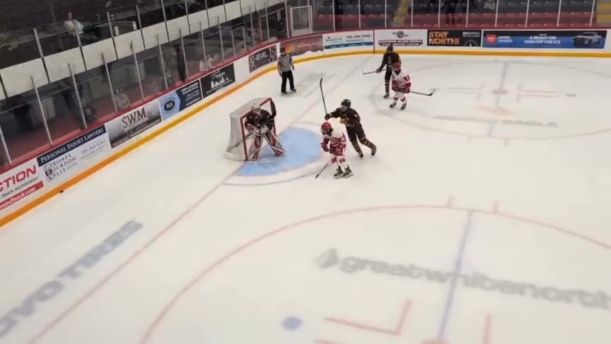 Hudson Power's Impressive Defensive Hit | Timmins Jr. Rock U15 AAA