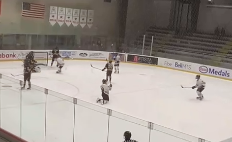 Deacon Gillespie's First CSSHL Goal with OHA Edmonton U15 Prep