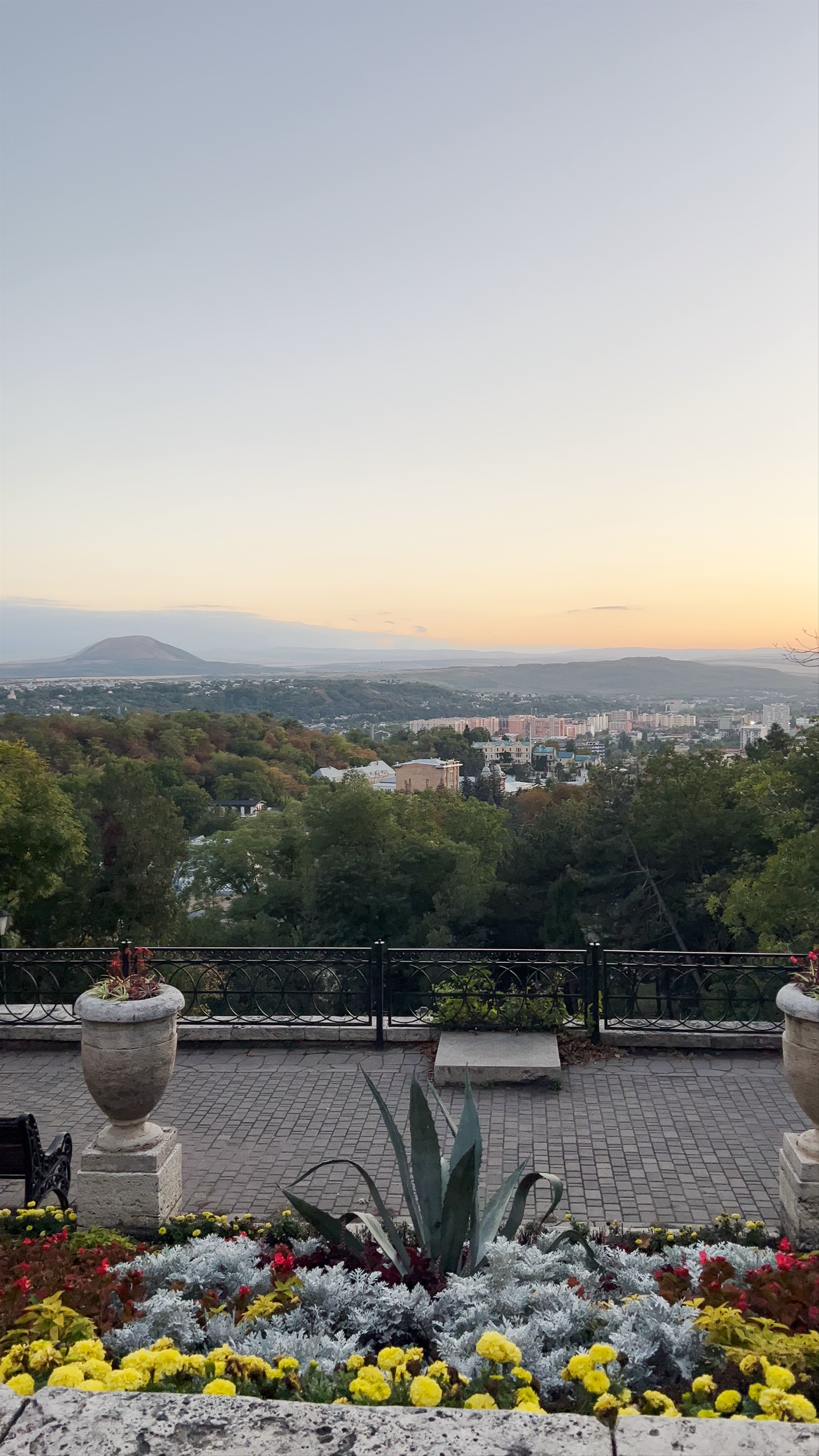Sunset Panorama Over Pyatigorsk from Akademicheskaya Gallery
