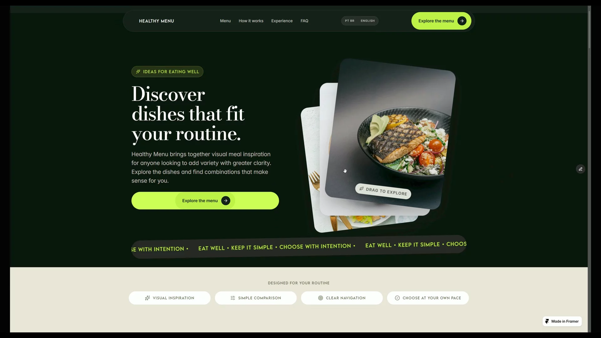 Healthy Menu