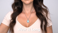 Larimar Hanna Sterling Silver Pendant Design Marahlago