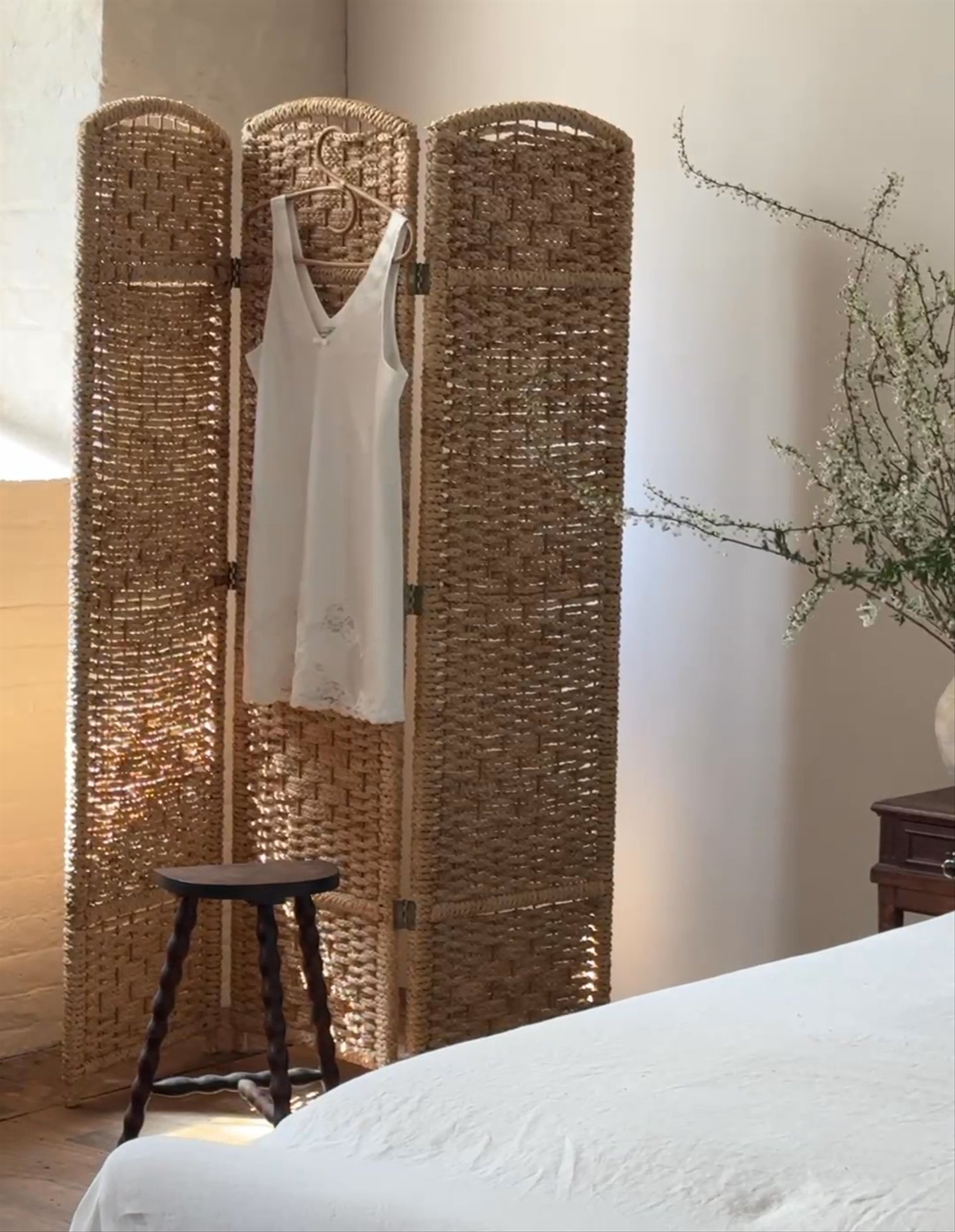 Vintage Wicker Screen