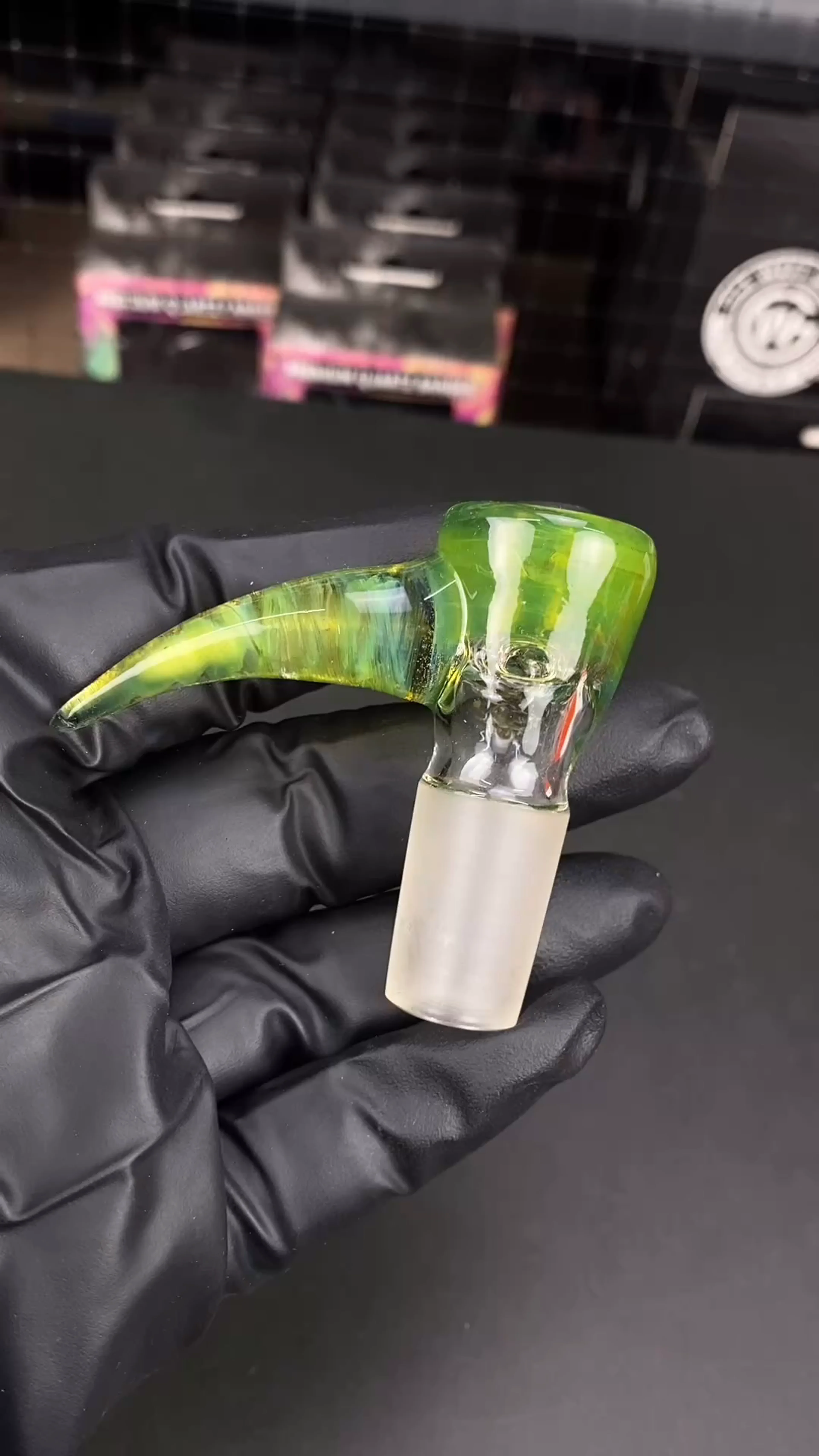 Preview pic of 18mm 4-Hole Glass Bowl Slide by Magizle